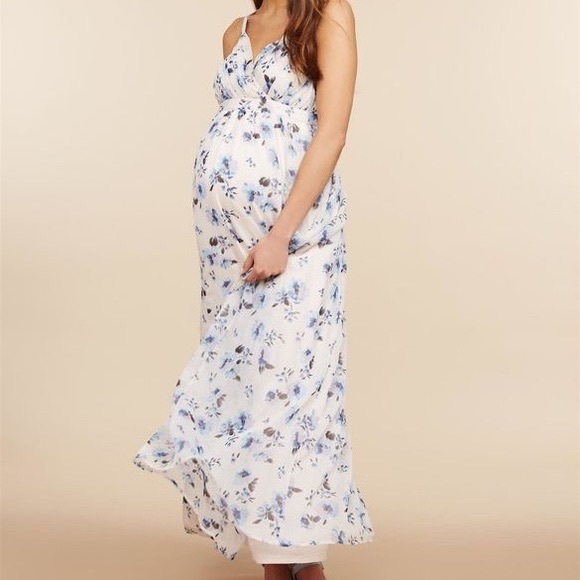 Motherhood Maternity Dresses & Skirts - MOTHERHOOD MATERNITY EMPIRE SEAM MATERNITY MAXI DRESS SIZE SMALL.